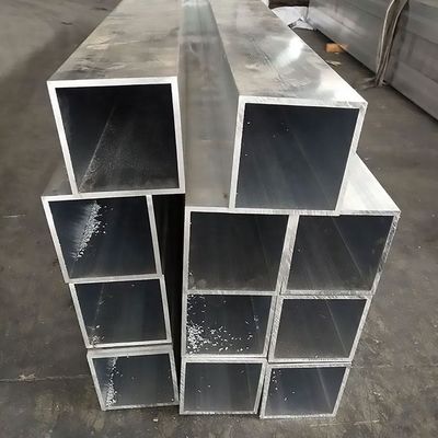 6000 Series Anodized Extruded Aluminium Tube 6063 6061 Hollow Rectangular Aluminum Square Pipe